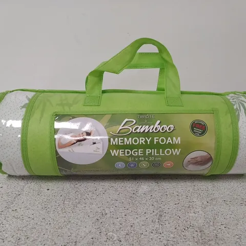 BAMBOO MEMORY FOAM WEDGE PILLOW