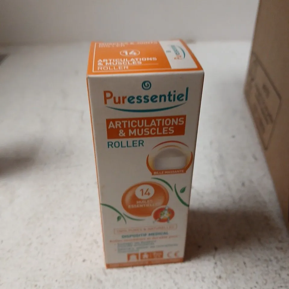 BOX OF APPROXIMATELY 30 ASSORTED COSMETIC ITEMS INCLUDING GARNIER VITAMIN C CREAM , PURESSENTIEL SPRAY AND PURESSENTIAL ROLLER