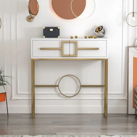 BOXED 90CM CONSOLE TABLE (2 BOXES)
