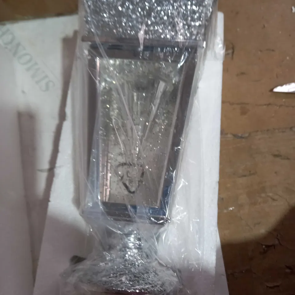 JULIEN MACDONALD FLAMELESS SWIRLING GLITTER CHRISTMAS TREE CANDLE HOLDER