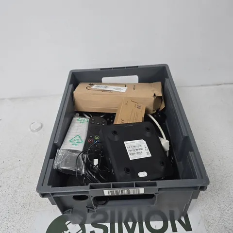 TOTE OF APPROXIMATELY 12 ASSORTED ITEMS TO INCLUDE: SKY ROUTER
