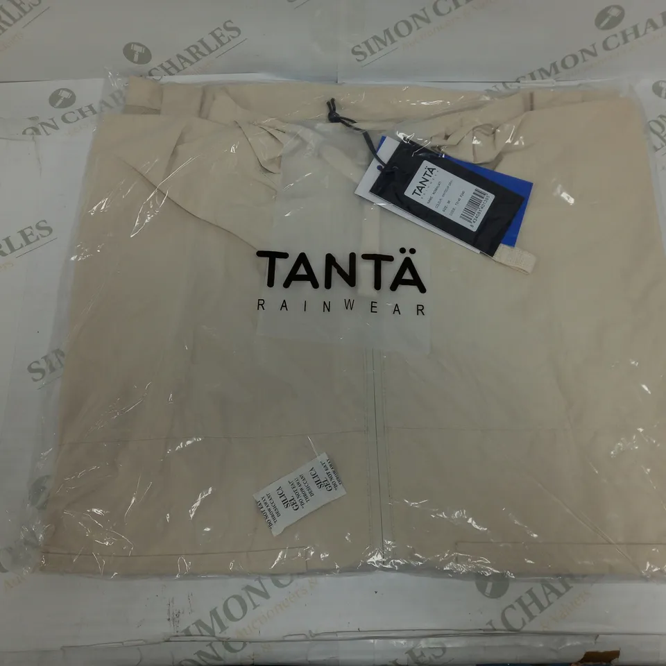 TANTA RAINWEAR ROMINJATI RAINCOAT - WHITECAP GREY - SIZE 36