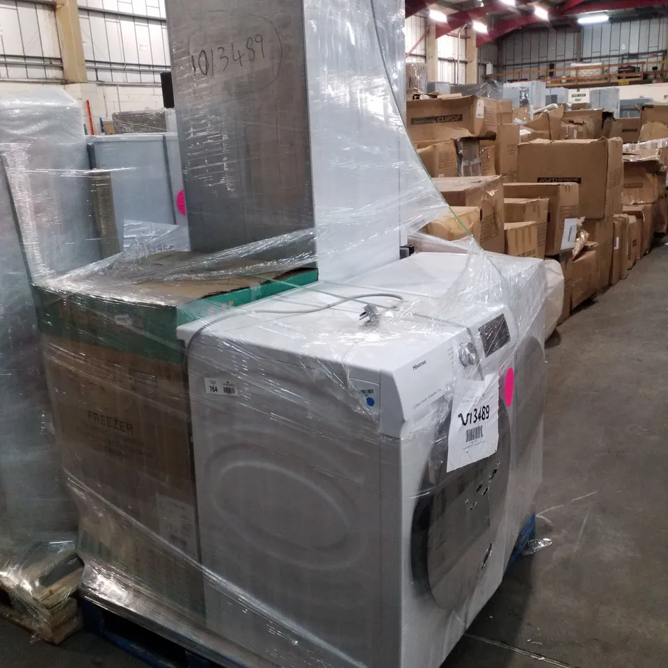 PALLET OF APPROXIMATELY 4 UNPROCESSED RAW RETURN WHITE GOODS TO INCLUDE;