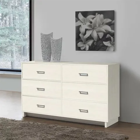 BOXED ACOSTA 6 DRAWER CHEST - VINTAGE WHITE