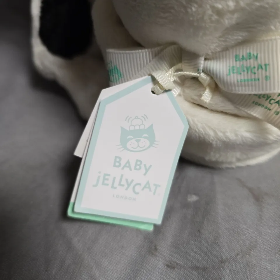 JELLYCAT BASHFUL BLACK & CREAM PUPPY – BABY JELLYCAT LONDON PLUSH TOY 