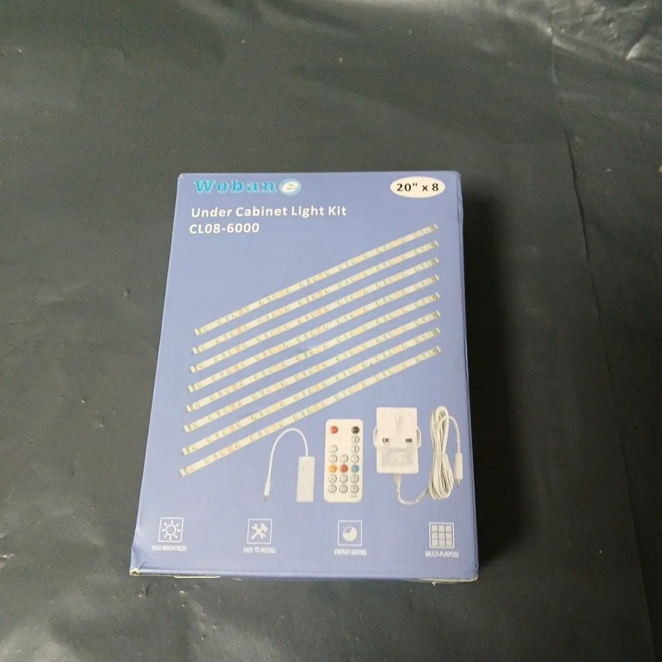 UNDER CABINET LIGHT KIT WITH LED STRIPS (MODEL CL08-6000) – 20IN LENGTH