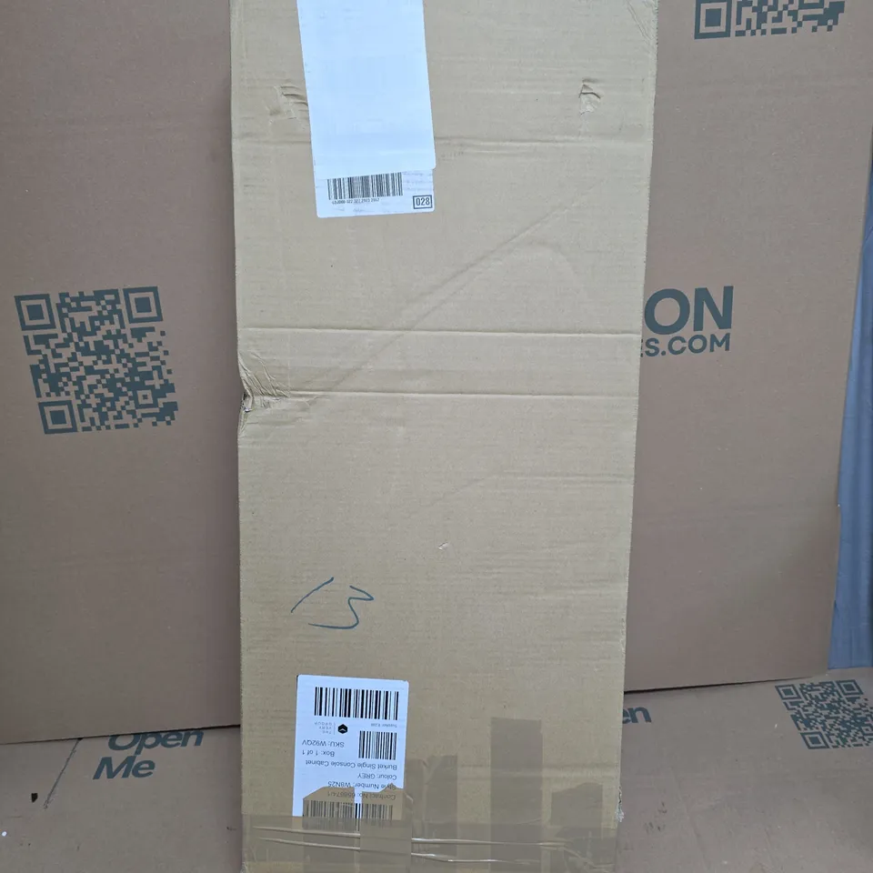 BOXED BURKET SINGLE CONSOLE BATHROOM CABINET
