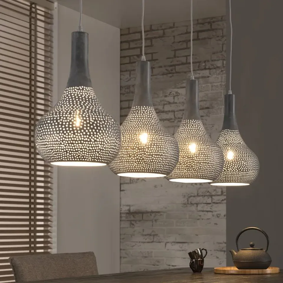 BOXED DOLLARD 4-LIGHT KITCHEN ISLAND PENDANT 