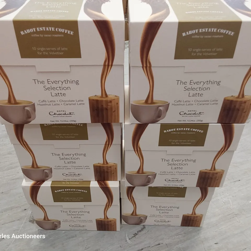 6 BOXES OF 10 HOTEL CHOCOLAT THE EVERYTHING SACHET LATTE SELECTION