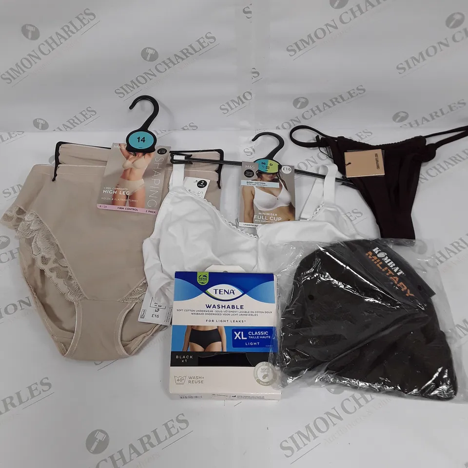 MEDIUM BOX OF ASSORTED ACCESSORIES TO INCLUDE TENA, M&S AND CANDYPANTS