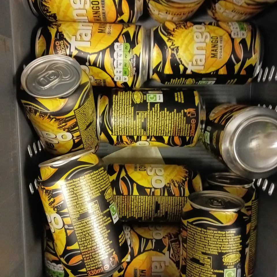 APPROXIMATELY 15 TANGO MANGO SUGAR FREE DRINKS - 15 X 330ML
