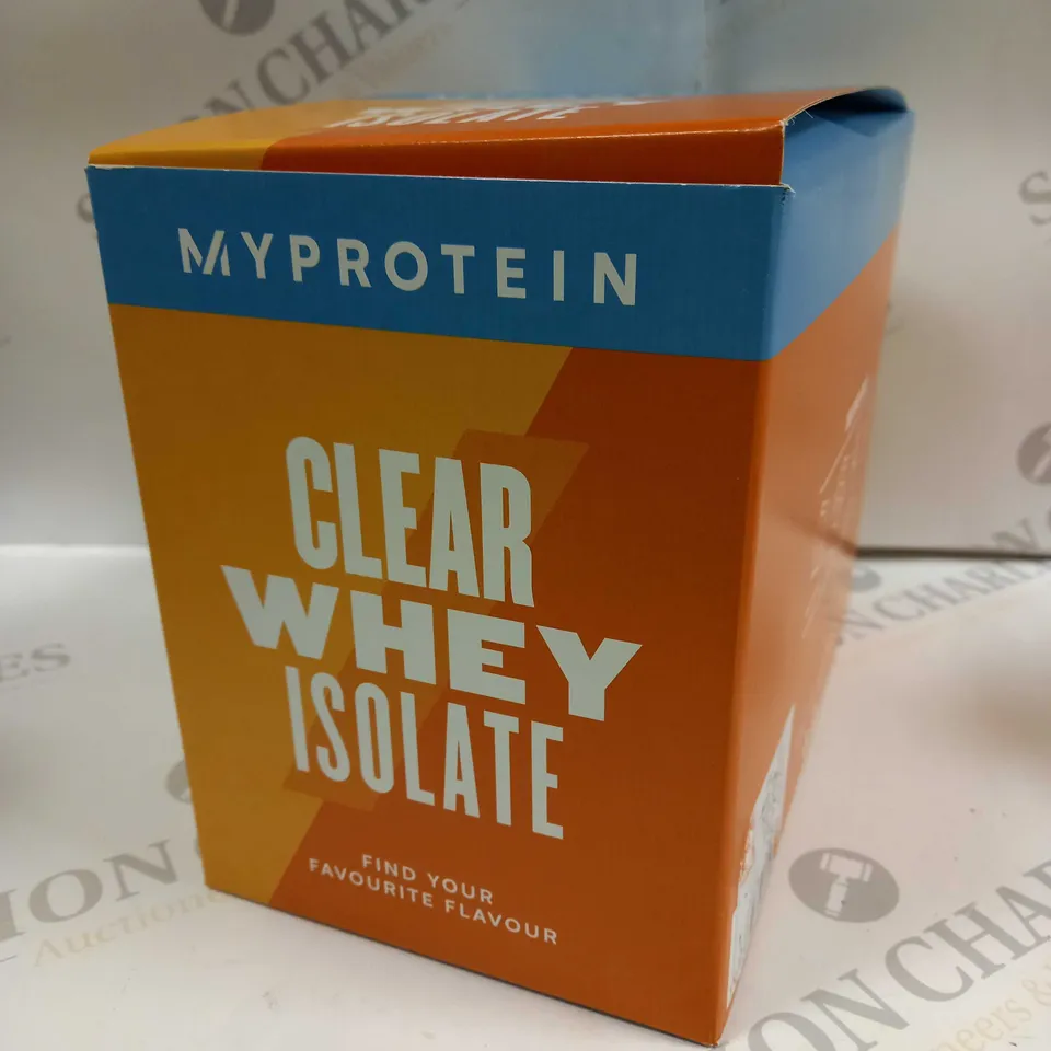 MYPROTEIN CLEAR WHEY ISOLATE IN ASSORTED FLAVOURS (APPROX 20 X 25G)