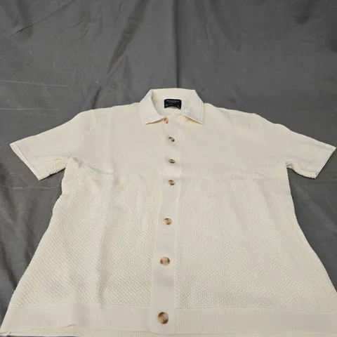ABERCROMBIE AND FITCH CREAM TOP SIZE S