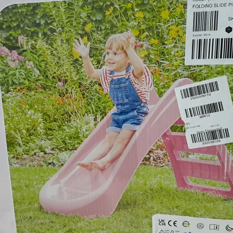 BOXED PALPLAY FOLDING SLIDE - PINK - COLLECTION ONLY
