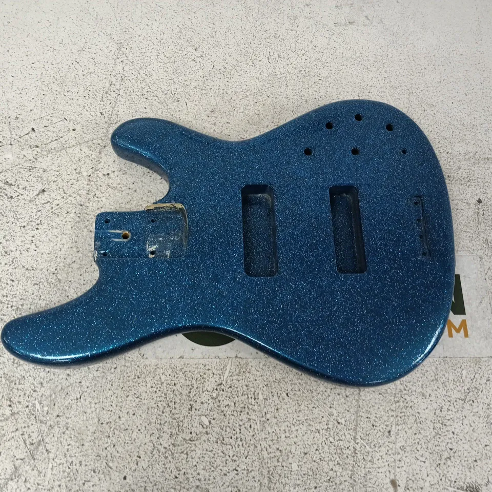 ELECTRIC GUITAR BODY – BLUE METALLIC GLITTER (BODY ONLY)