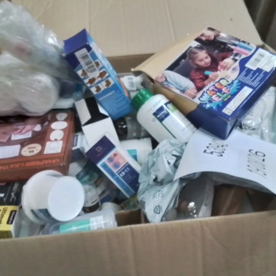 PALLET CONTAINING A LARGE QUANTITY OF ASSORTED LIQUID BASE PRODUCTS TO INCLUDE;ACRYLIC PAINT,SCRATCH REMOVAL KIT LIQUID,CAULK,PLASTIC STEEL MUD FORMULA