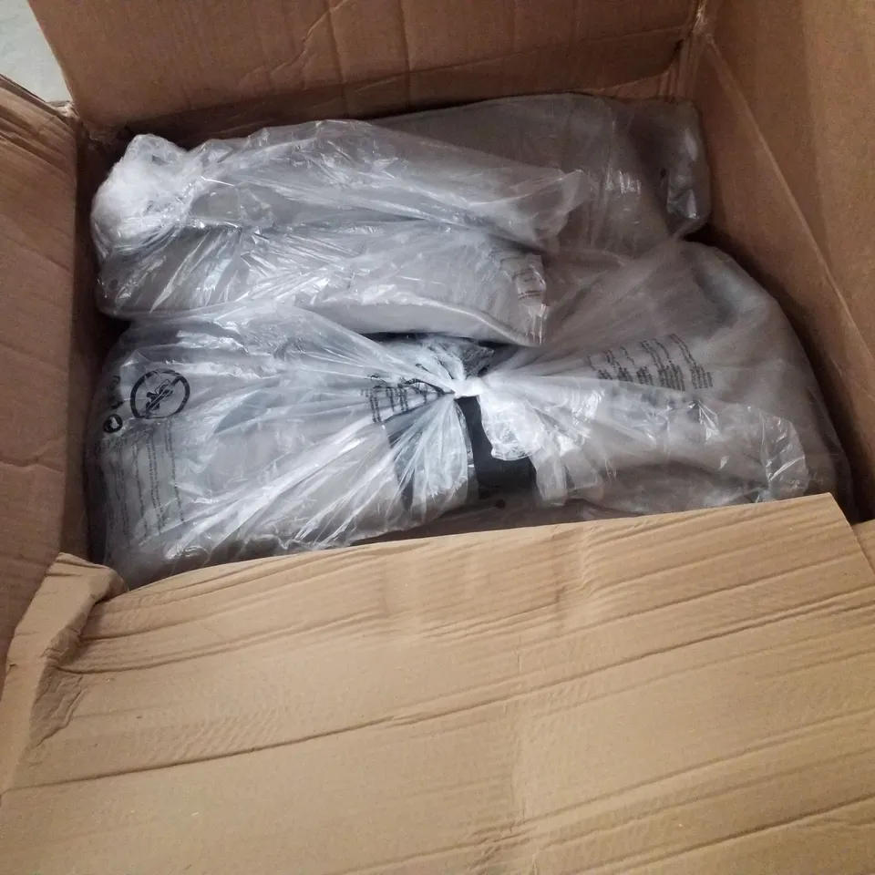 BOXED UPHOLSTERED SWIVEL RECLINER - GREY FABRIC