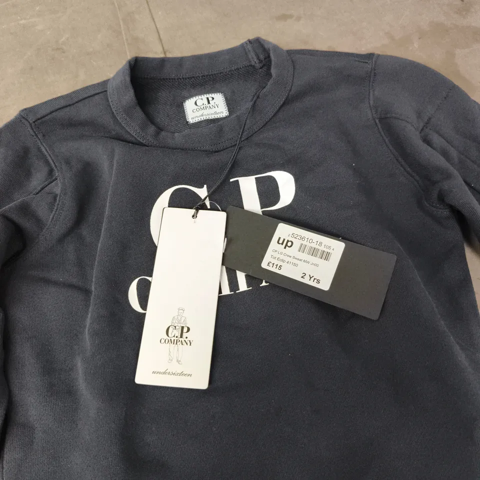 CP COMPANY KIDS NAVY SWEATSHIRT – AGE 2 YEARS