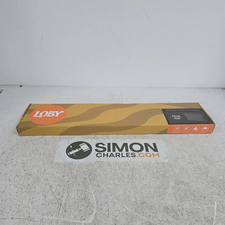 LOBBY PREMIUM RADIATOR SHELF – OAK, 75CM