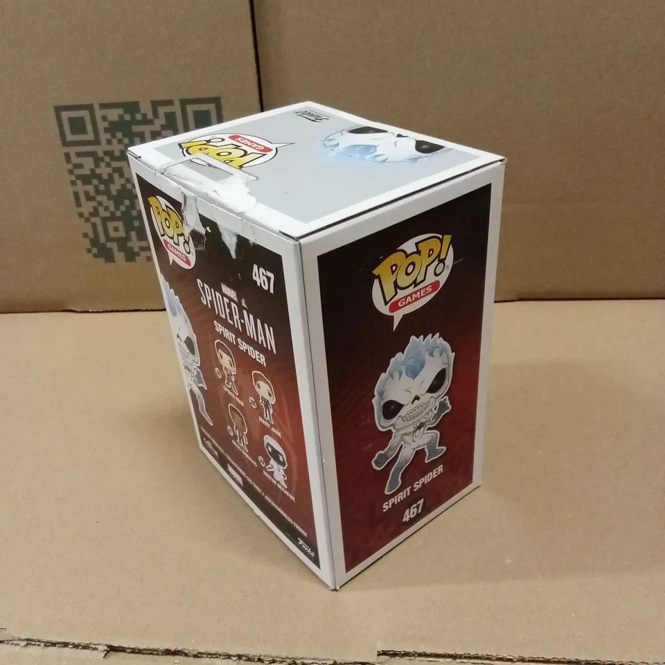BOXED FUNKO POP MARVEL SPIDER-MAN 467 SPIRIT SPIDER