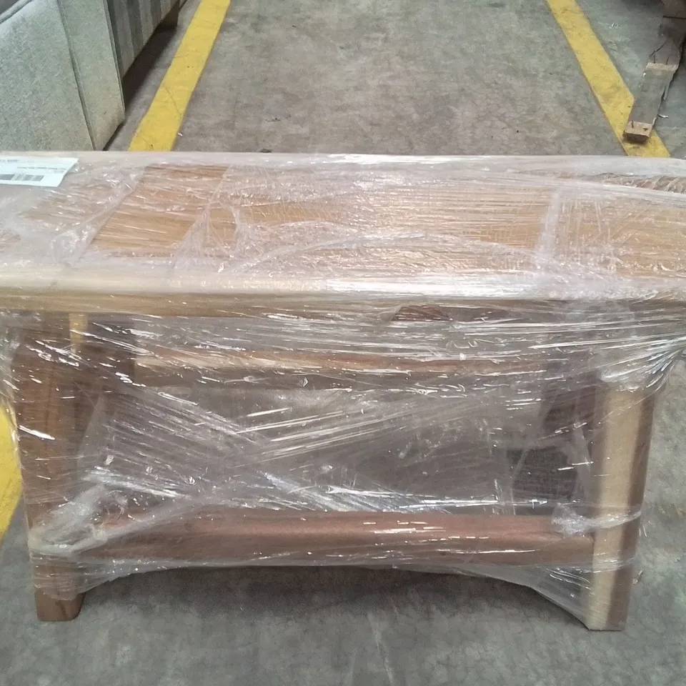 WRAPPED HOMESDIRECT365 SUAR WOOD SQUARE SLATE BENCH