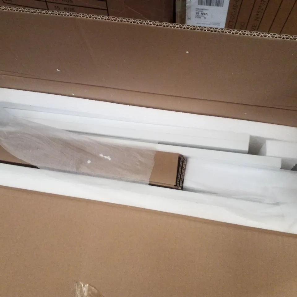 OFCASA 2 DOORS BATHROOM MIRROR CABINET WITH LED LIGHTS - WALL MOUNTED STORAGE WITH ADJUSTABLE SHELVES (1 BOX)