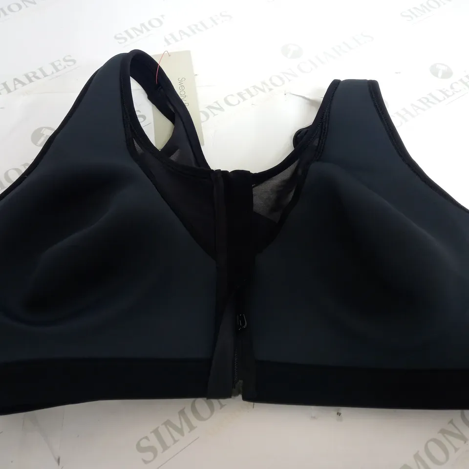 SWEATY BETTY POWER ICON TRAIN BRA IN BLACK - XXL