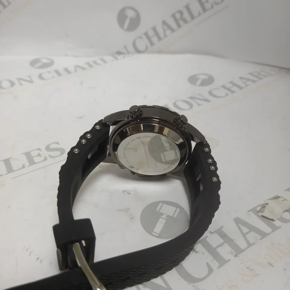 BOXED BARKERS OF KENSINGTON TURBO SPORT RUBBER STRAP WATCH 