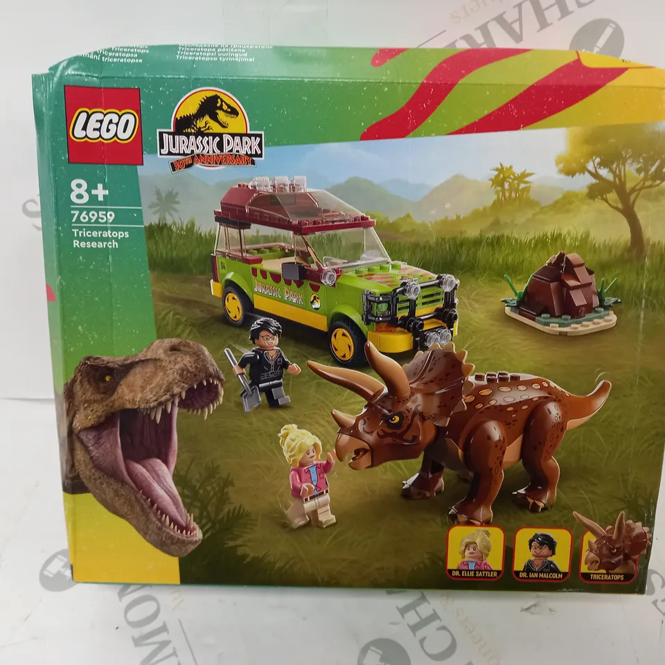 BOXED LEGO JURASSIC PARK TRICERATOPS RESEARCH - 76659 RRP £46.99
