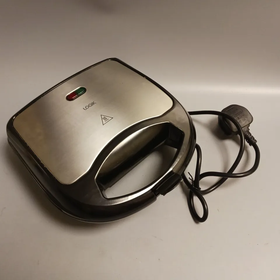 LOGIK STAINLESS STEEL SANDWICH MAKER EAST CLEAN NON-STICK PLATES