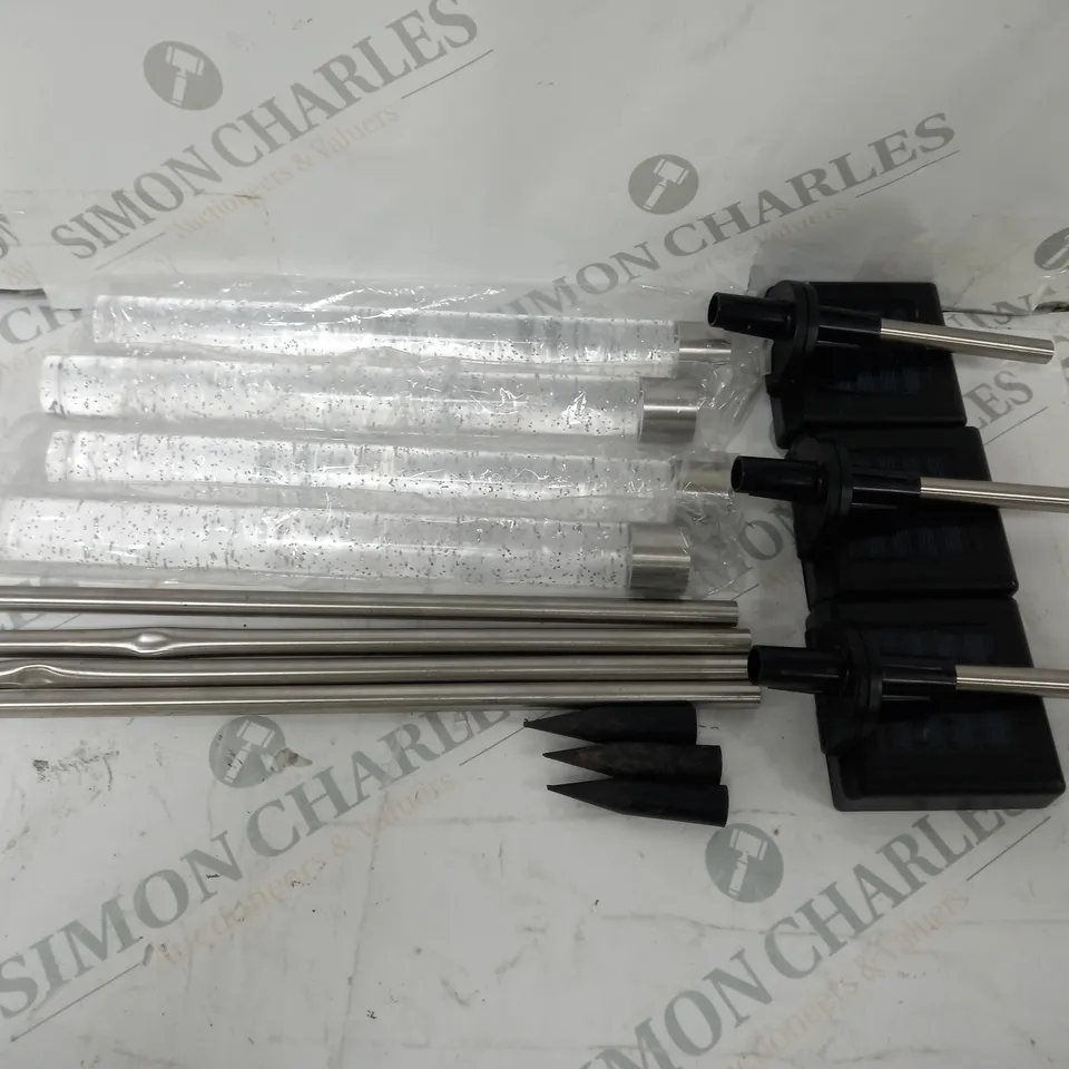 BELL & HOWELL GLIMMER STICKS SET OF 4 SOLAR PATHWAY LIGHTS