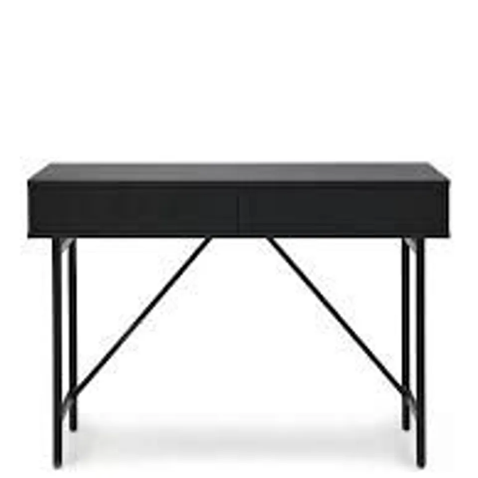 BOXED HAVA CONSOLE TABLE - BLACK (1 BOX) - COLLECTION ONLY 