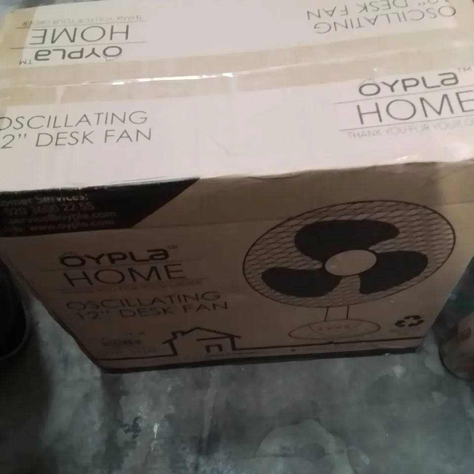 BOXED OYPLA 12" DESK FAN
