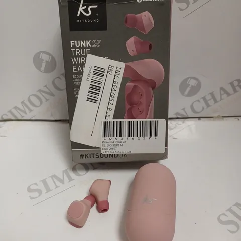 3 X BOXED KITSOUND FUNK 25 WIRELESS EARPHONES
