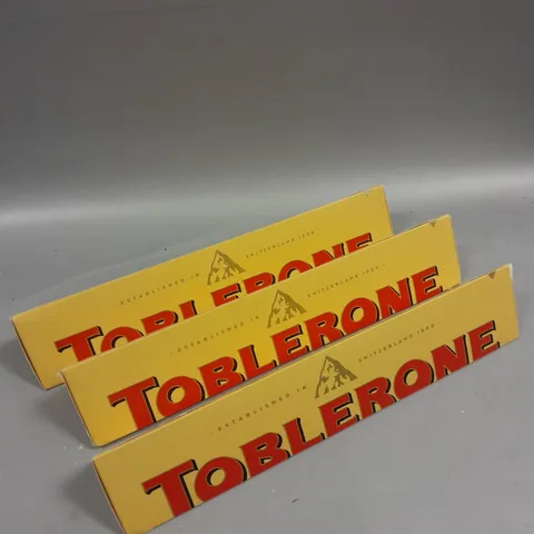 3 X SEALED TOBLERONE CHOCOLATE BARS - 4 X 360G