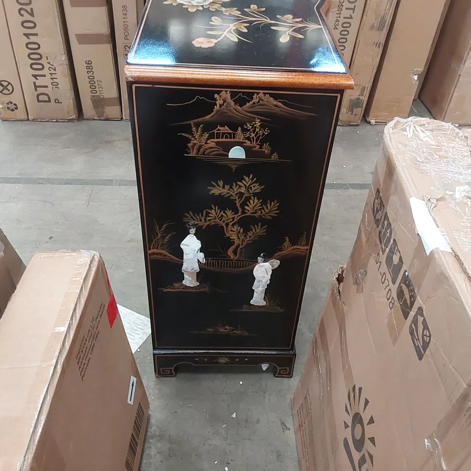 MOTHER OF PEARL BOW FRONT ORIENTAL CHINESE SIDEBOARD