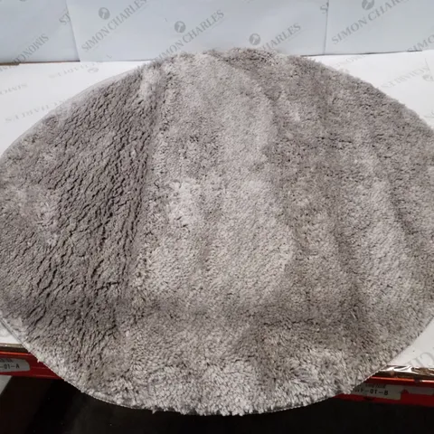 BRAND NEW PACO HOME LAGOS 750 BATH MAT IN GREY - 80CM D ROUND