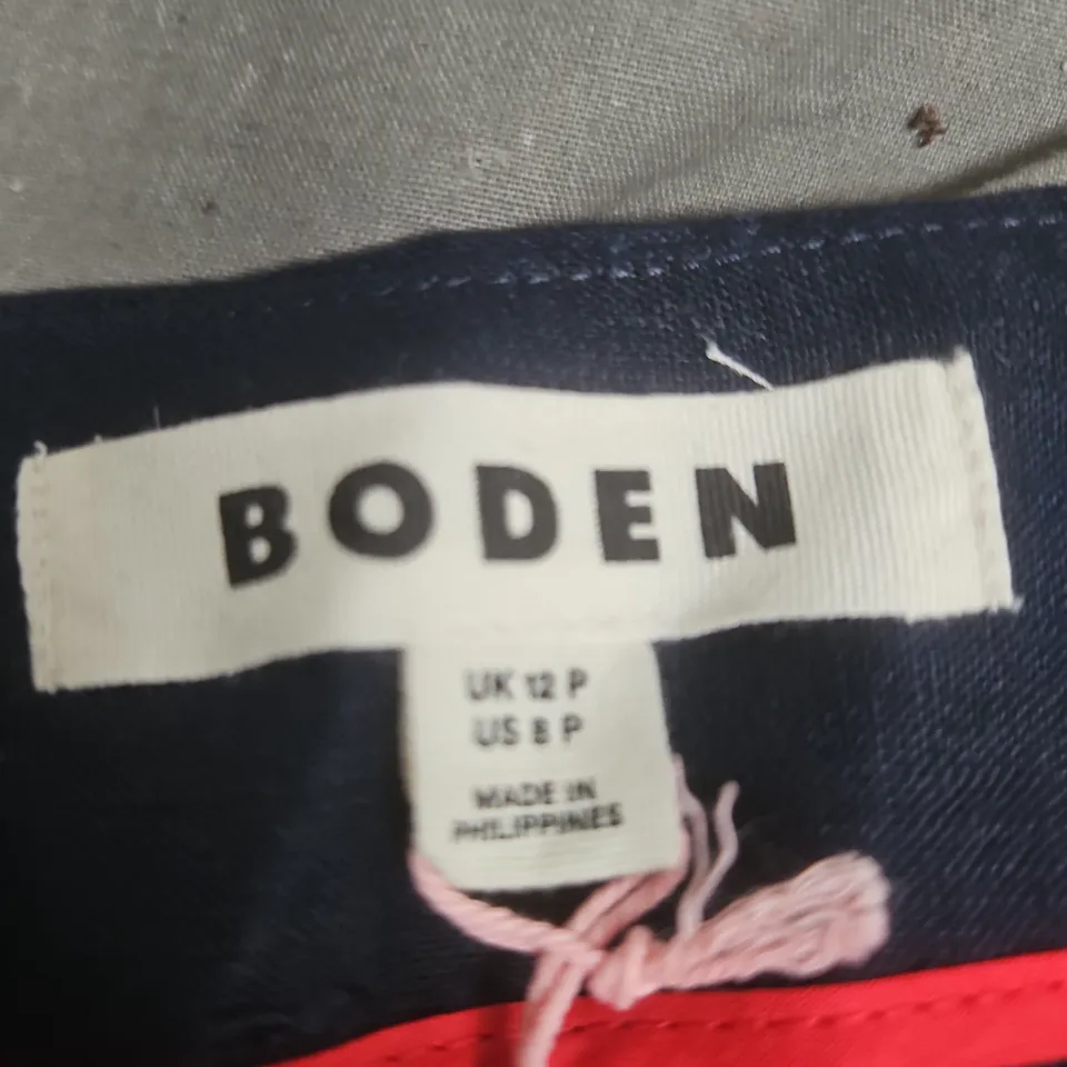 BODEN NAVY WOMEN'S SKIRT – UK 12 P PETITE (US 8 P)