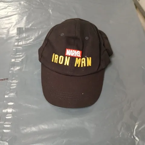 MARVEL IRON MAN BLACK BASEBALL CAP – ADJUSTABLE STRAP