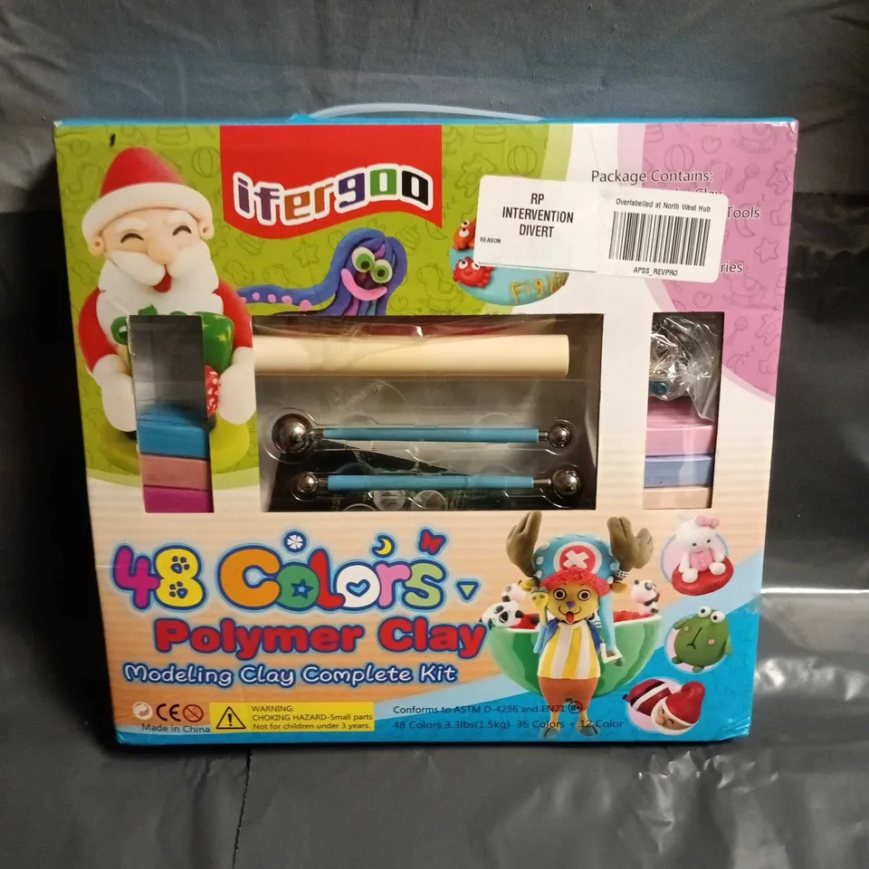 48 COLORS POLYMER CLAY MODELLING KIT – BOXED CRAFT SET
