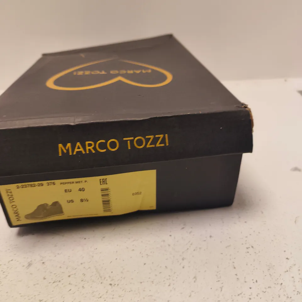 MARCO TOZZI WOMEN'S BROWN METALLIC SNEAKERS – EU 40 (UK 6.5; US 8.5) – BOXED