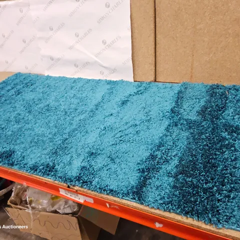 RECTANGULAR TURQUOISE RUG 66 × 148