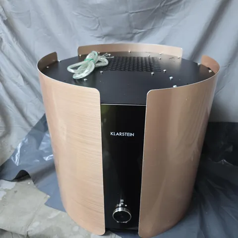 BOXED KLARSTEIN SKYFALL SMART 45 CM AIR RECIRCULATION STAINLESS STEEL ISLAND HOOD - GOLD 