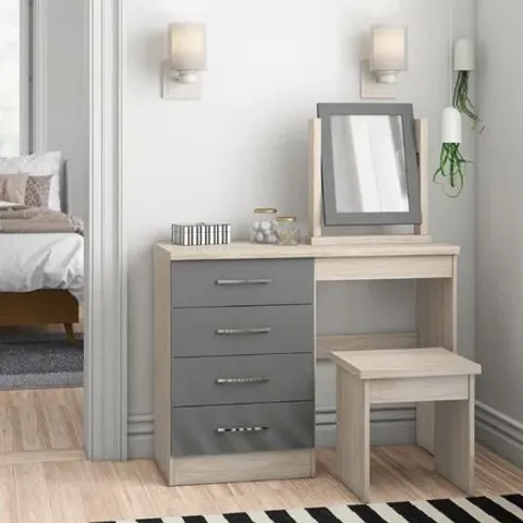 NEVADA DRESSING TABLE GREY (1 OF 2 BOX ONLY)