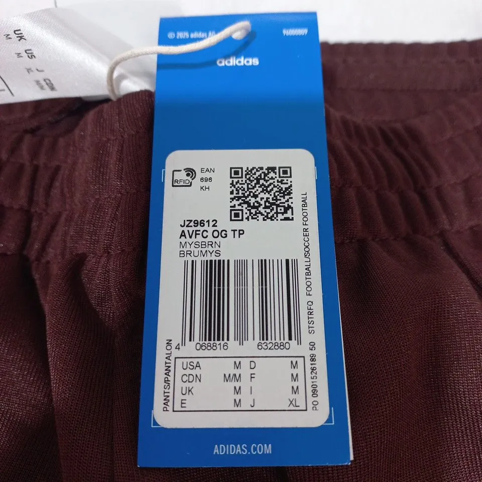 ASHTON VILLA FC TRACK PANTS IN BROWN - UK M