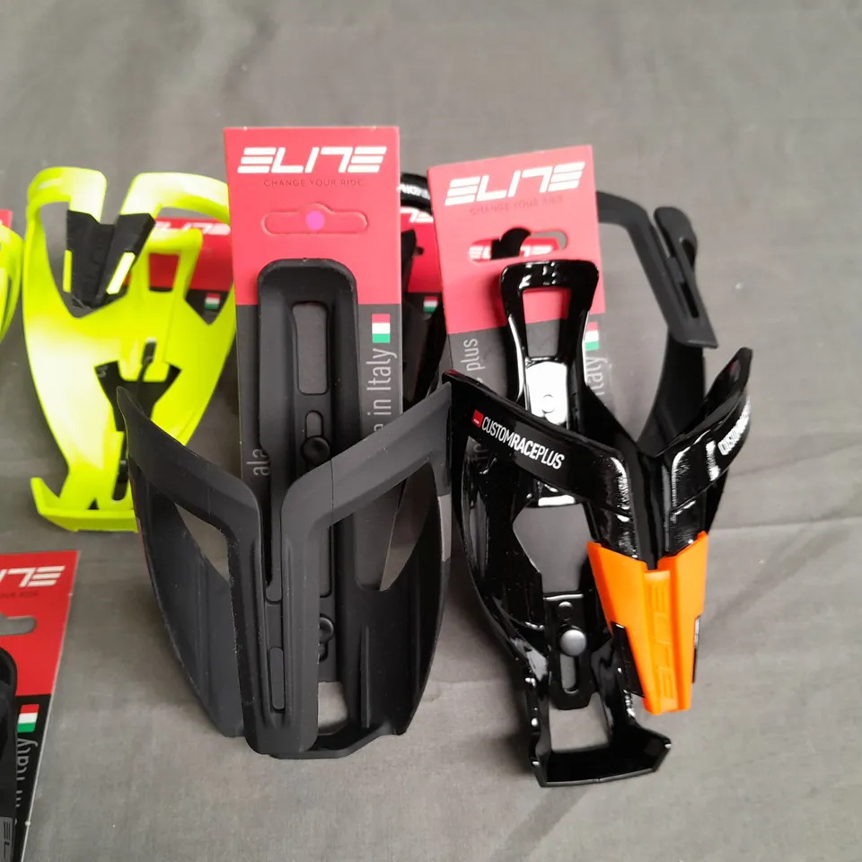 LOT OF 8 ELITE BICYCLE DRINKS BOTTLE HOLDERS