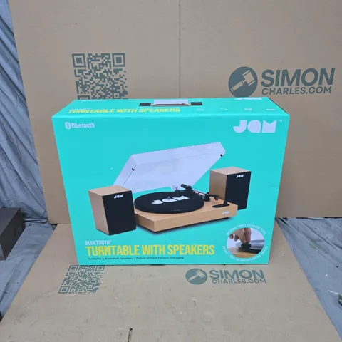 JAM BLUETOOTH TURNTABLE WITH SPEAKERS – BOXED