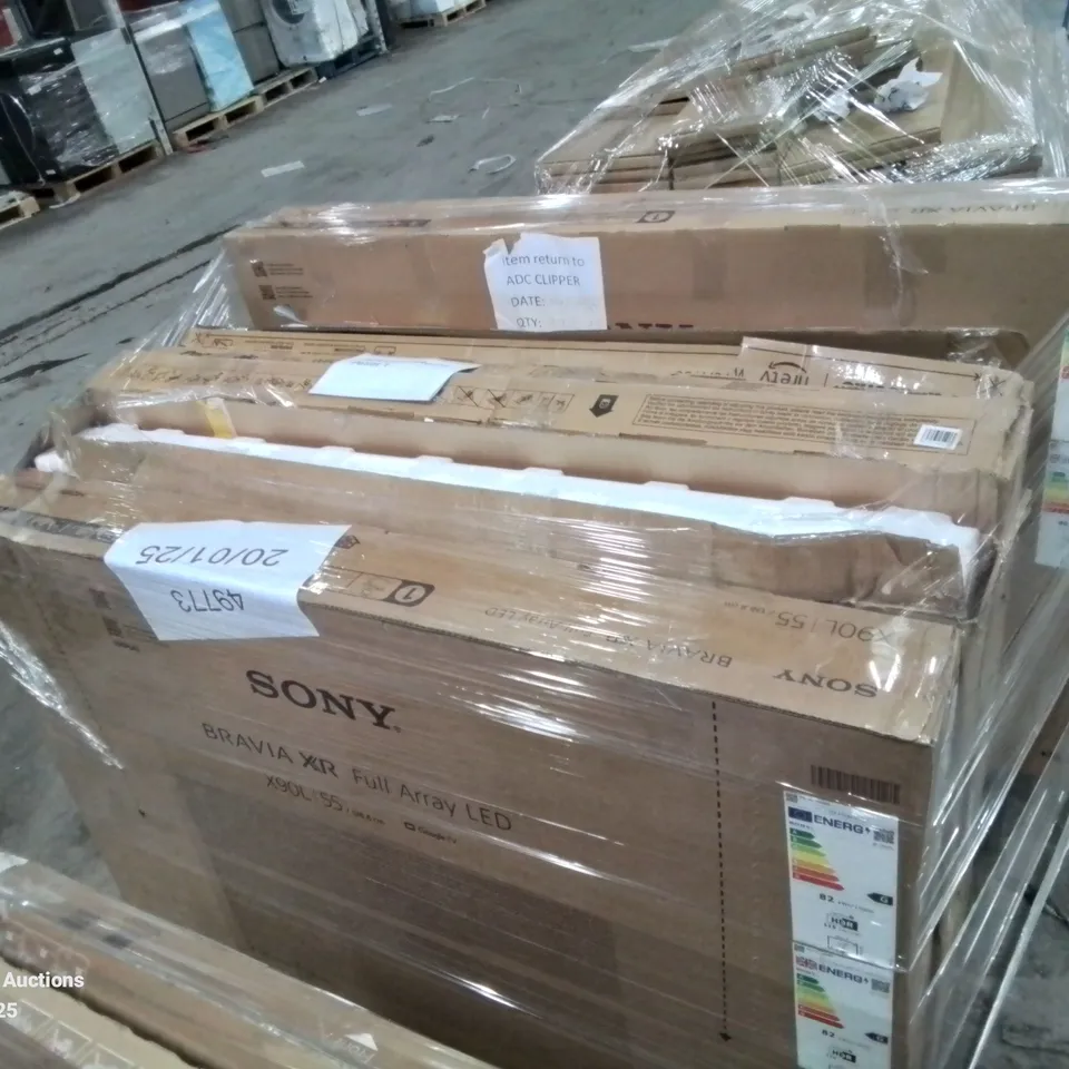 PALLET CONTAINING APPROXIMATELY 6 MIXED BRAND TELEVISIONS SIZES VARY