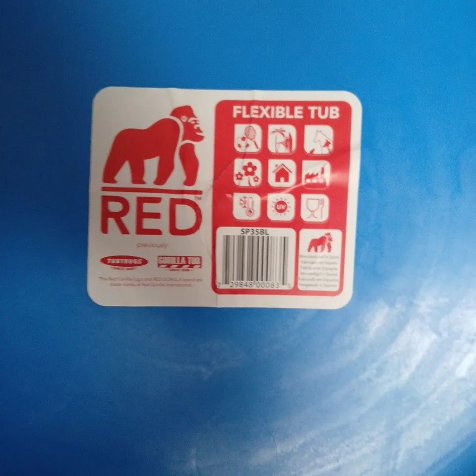 BLUE FLEXIBLE TUB – PLASTIC BATH/UTILITY TUB.