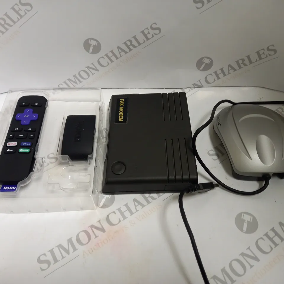 BOX TO CONTAIN APPROX. 8 X ASSORTED TECH PRODUCTS. INCLUDES FAX, SET UP &  WI-FI BOXES, BIRTISH GAS SMART READER ETC 